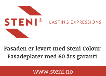 Steni utvider garanti på fasadeplater til 60 år