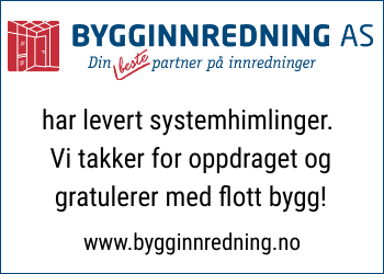 Bygginnredning AS er en totalleverandør av systeminnredninger for næringsbygg, inkludert systemhimlinger, skillevegger og kontorfronter med glass og dører.