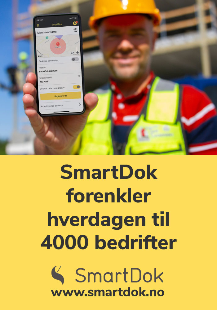SmartDok hjelper 4 000 bedrifter SmartDok, en ledende aktør innen bygg- og anleggssektoren, tilbyr nå en unik mulighet for bedrifter til å bli Miljøfyrtårn-sertifisert,