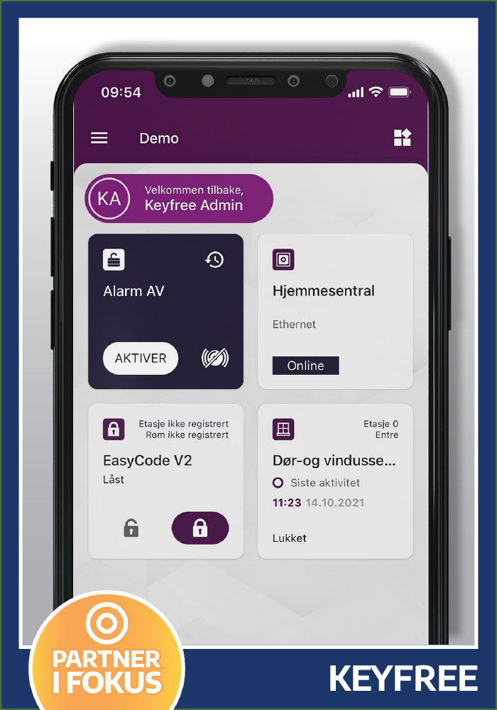 Keyfree AS - Kodelåser for alle typer dører