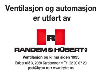 Randem & Hübert| ledende og solid aktør i ventilasjonsbransjen