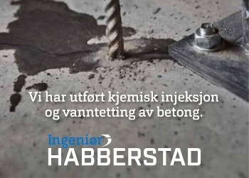 Vanntetting, kjemisk injeksjon og konstruktive reparasjoner av betongkonstruksjoner.