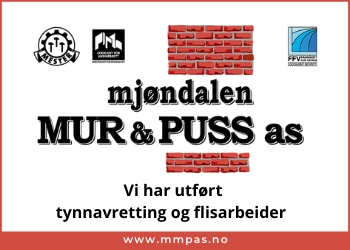 Mjøndalen Mur og Puss AS murmesterforretning 