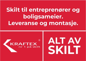 Kraftex AS - Nummer 1 på skilt 