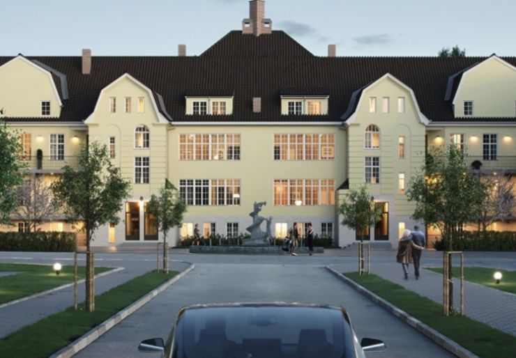 Betonmast blåser liv i Hovedhuset i Veum Park