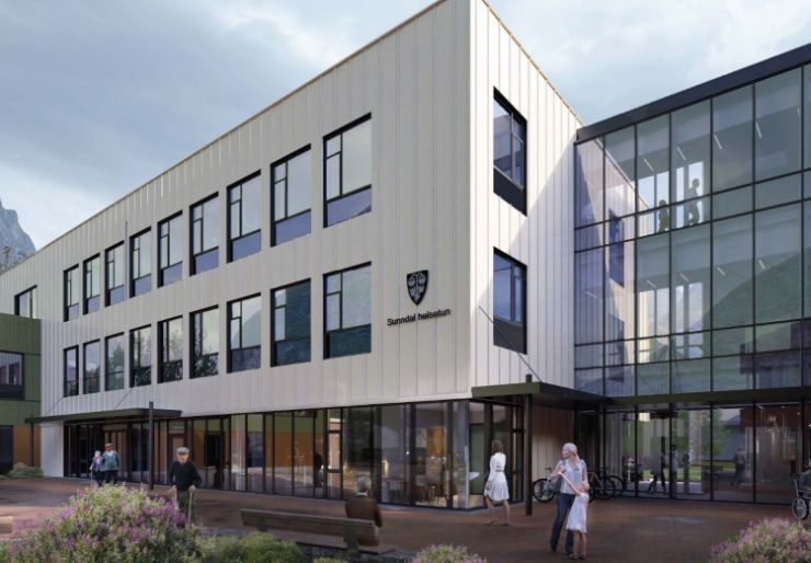 Betonmast bygger helsetun Betonmast Røsand er innstilt til å bygge nytt helsehus for Sunndal kommune.