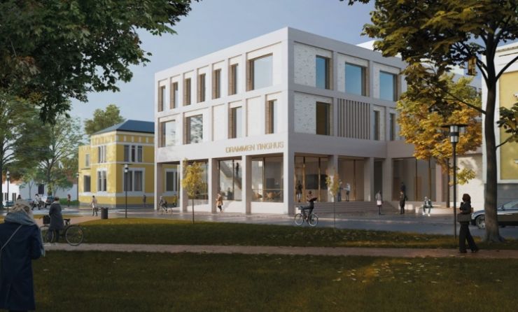 Drammen nye tinghus - NCC NCC skal bygge nytt tinghus i Drammen