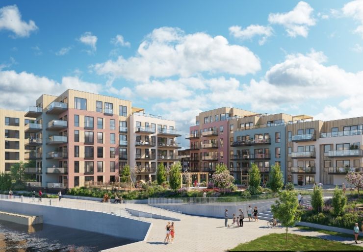 Veidekke: Bygger ferdig Lervig Brygge i Stavanger