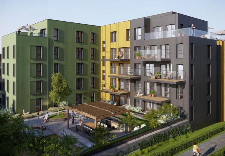  Peab bygger nytt boligkvartal i Sarpsborg sentrum