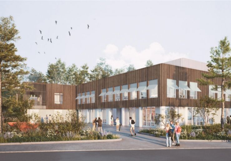 Nå er det klart hvem som skal stå for bygging og rehabilitering av Krødsherad ungdomsskole. Entreprenør ØMF Asker Ringerike AS gikk seirende ut av konkurransen.