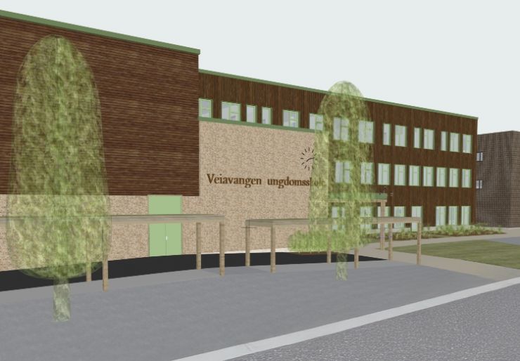 Etter et forprosjekt med samspill mellom Peab og Drammen Eiendom KF er det nå klart for oppstart på oppgraderingen av Veiavangen ungdomsskole i Mjøndalen. Peab er valgt som totalentreprenør.