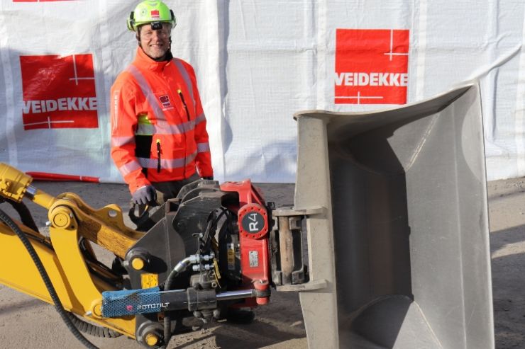 Veidekke innfører sikkerhetskrav for gravemaskiner