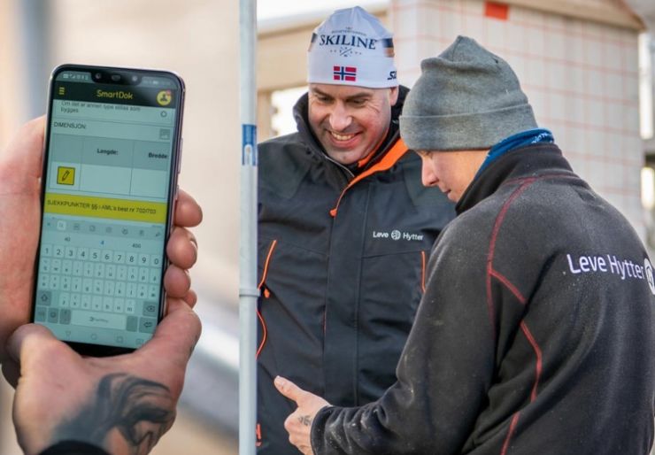 Byggeplass befaring Byggeplass befaring med SmartDok