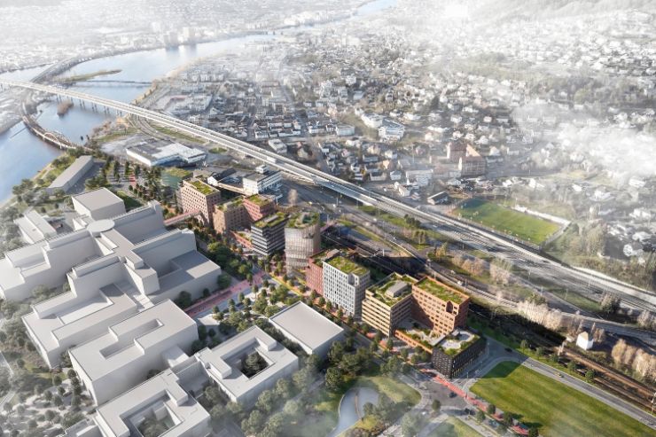 Drammen Helsepark|Eidos Eiendomsutvikling AS og Bane NOR Eidos Eiendomsutvikling AS og Bane NOR vil skape Europas mest komplette helseklynge