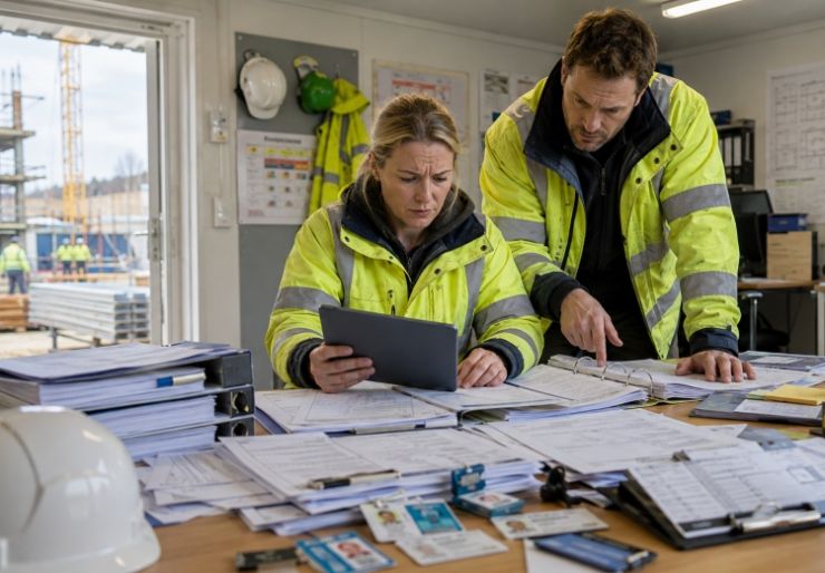 Hva skal en mannskapsliste på byggeplass inneholde? En mannskapsliste på byggeplass, kalt elektronisk oversiktsliste i byggherreforskriften, skal inneholde opplysninger om byggeplassen, byggherren, virksomhetene og alle som skal utføre arbeid.