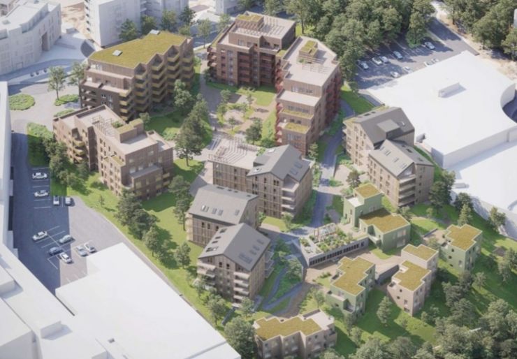 Selvaag Bolig har inngått avtale med Veidekke om å starte byggingen av boligpro­sjektet S46 på Sandsli syd for Bergen. 