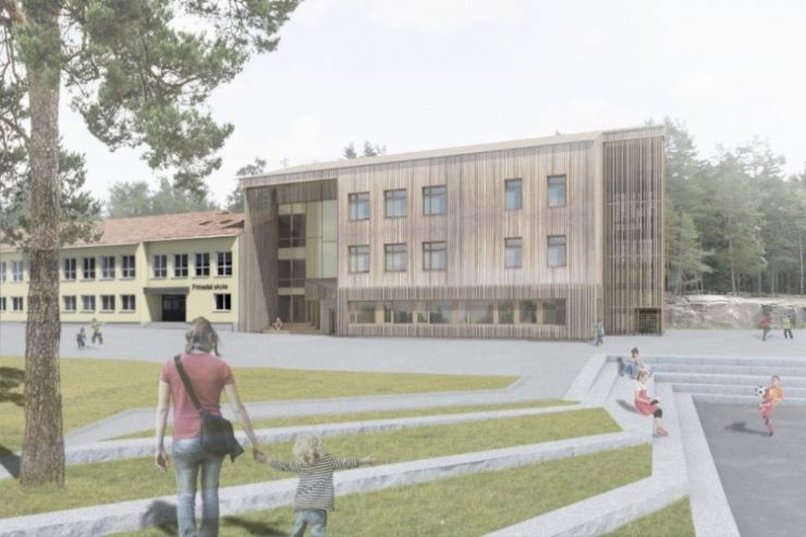 Prinsdal skole Massivtre Prinsdal skole Massivtre|Norske Byggeprosjekter