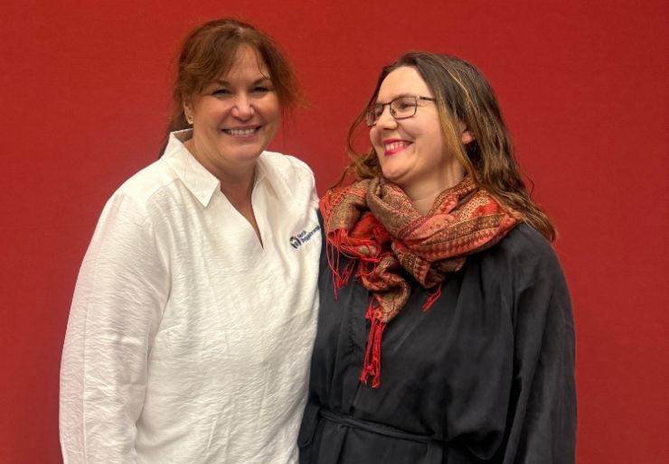 Norges «ombruksdronning», Mariya Simon, Senior miljørådgiver innen strategisk ombruk i Rambøll Ellen Øiesvold Palsen, ansvarlig utgiver Norsk Byggebransje og Mariya Simon, Senior miljørådgiver innen strategisk ombruk i Rambøll.