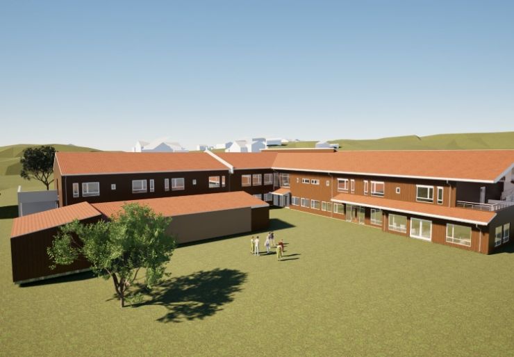 Peab skal bygge 14 omsorgsboliger Peab bygger Doktortunet: nytt helse- og omsorgsbygg i Drangedal