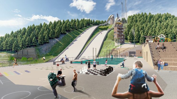 Klart for nye Granåsen Idrettspark NCC skal bygge nye Granåsen Idrettspark