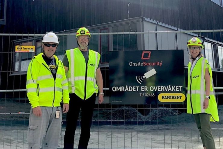 Ramirent og Onsite Securitys trygger byggeplassen 