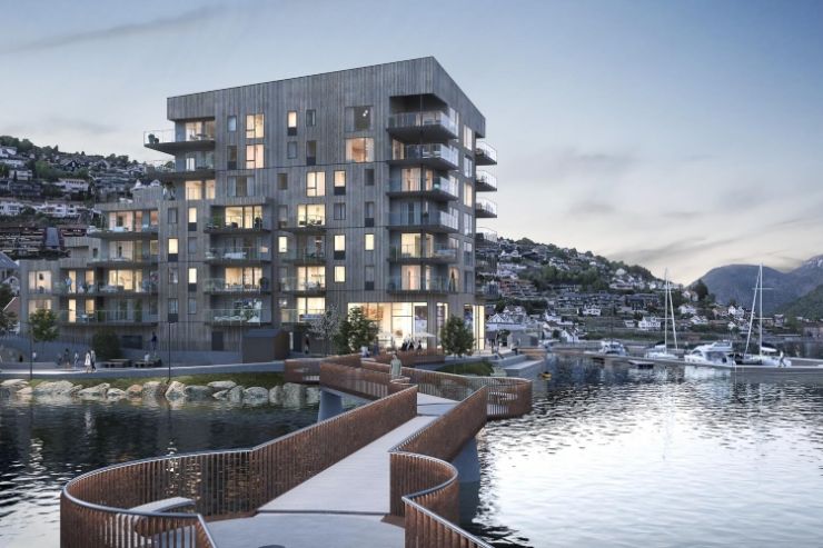 Veidekke - Lerum Brygge i Sogndal Veidekke - Bygger Lerum Brygge i Sogndal