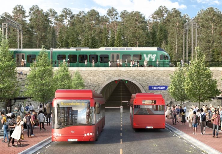 OBOS vil bygge buss-tunnel En ny bydel med 10 000 boliger sør i Oslo har ligget på tegnebrettet i årtier – i påvente av en kollektivløsning. Nå vil OBOS sette fart i det store byutviklingsprosjektet ved å bygge en busstunnel.