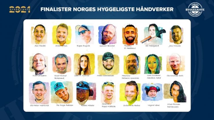 Finalistene til Norges Hyggeligste Håndverker 2021 er klare En av disse er Norges Hyggeligste Håndverker 2021
