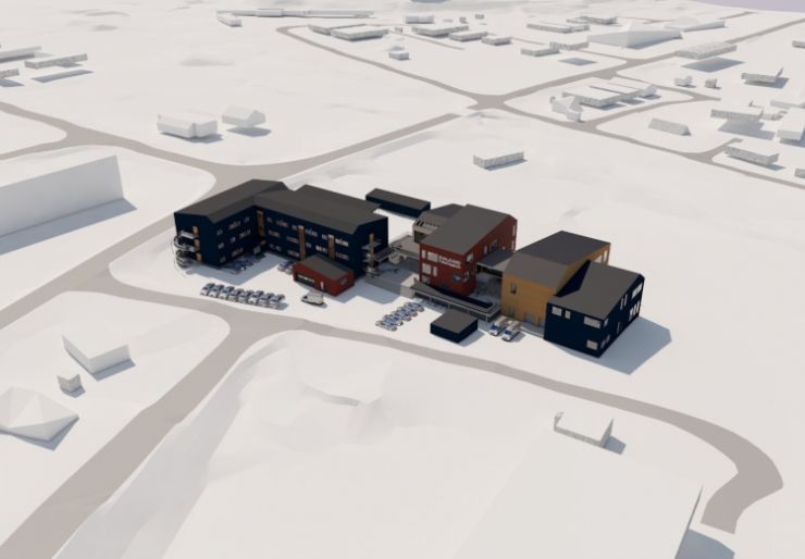 Hæhre bygger ny folkehøgskole i Longyearbyen. Hæhre Arctic bygger ny folkehøgskole i Longyearbyen.
