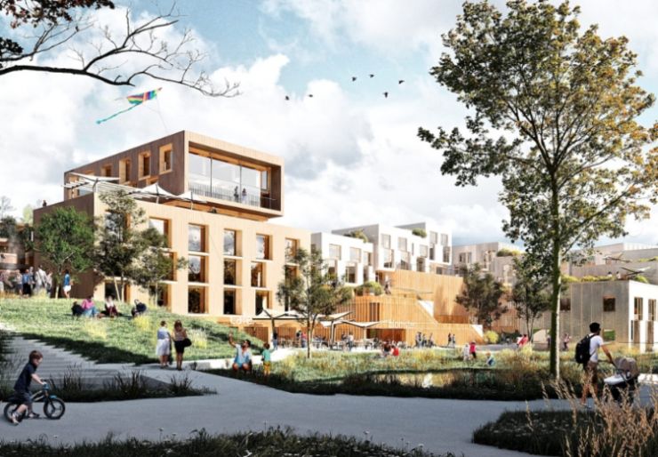 Hille Melby tegner grønn bydel i Sarpsborg Hille Melbye arkitekter tegner grønn bydel i Sarpsborg